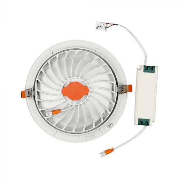 30W LED įleidžiamas šviestuvas, baltas, 4000K, SAMSUNG LED chip - Image 4