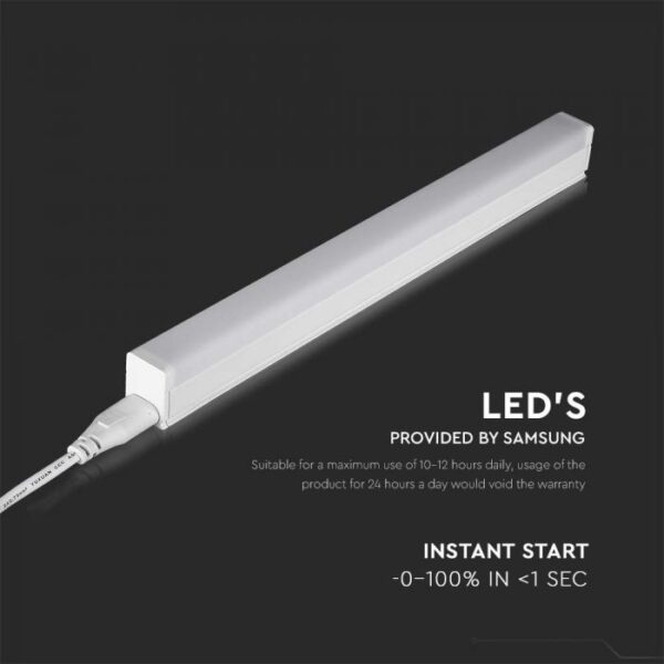 7W LED T5 šviestuvas, 60cm, 6500K, SAMSUNG LED chip - Image 6
