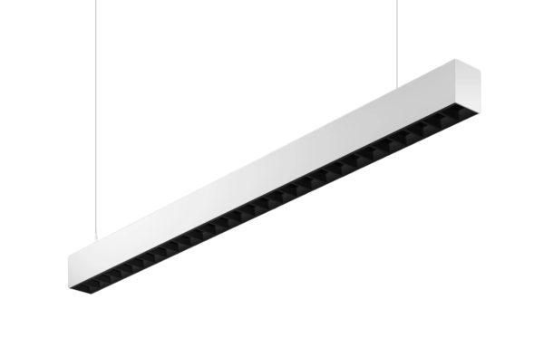 25,1W LED paviršinis/pakabinamas linijinis šviestuvas X-LINE PRO, juodas, 4000K, IP40