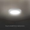 12W LED paviršinė panelė, balta, 3000K - Image 3