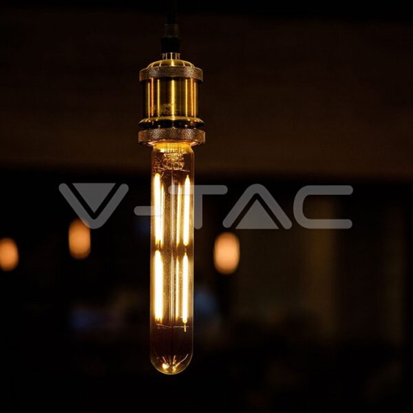 4W LED lemputė, E14, T20, skaidriu stiklu, 3000K - Image 2