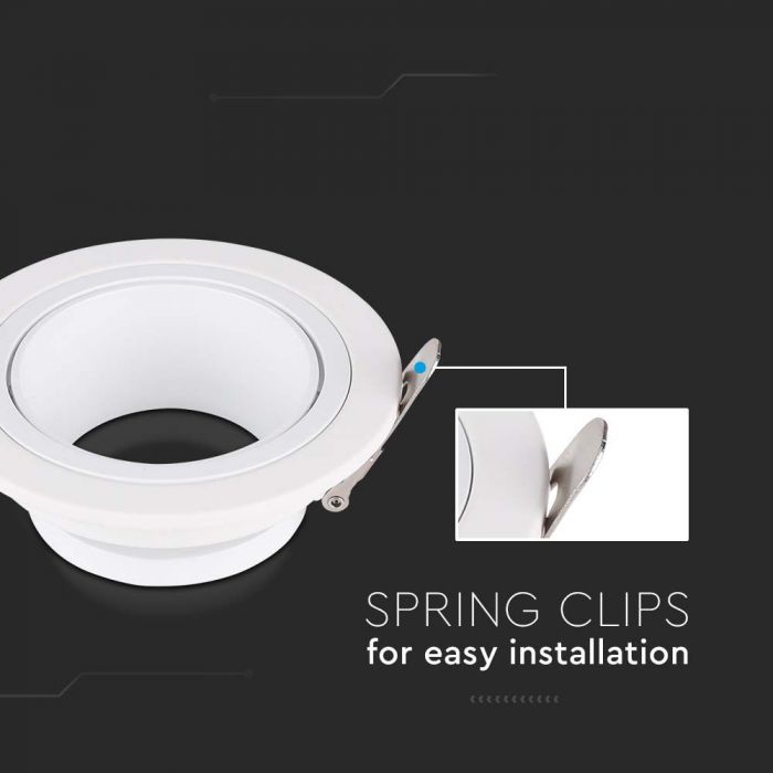 Įleidžiamas šviestuvas, GU10, baltas - Image 3