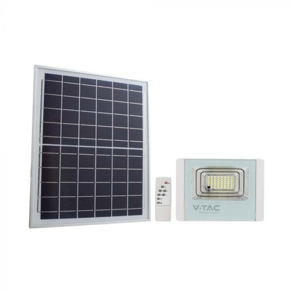 16W LED prožektorius su saulės baterija, baltas, 6400K
