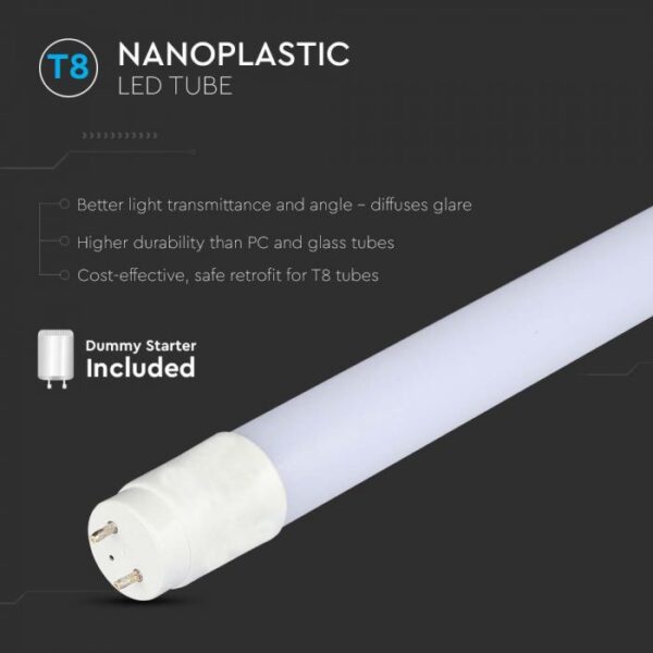 20W LED lempa T8, 150cm, 3000K - Image 2