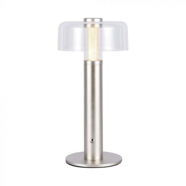 1W LED įkraunamas stalinis šviestuvas, šampano sp., 3000K, dimeriuojamas
