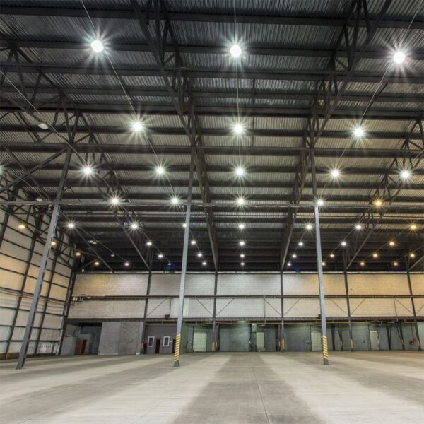 200W LED UFO sandėlio šviestuvas, juodas, 3000-5000K - Image 2