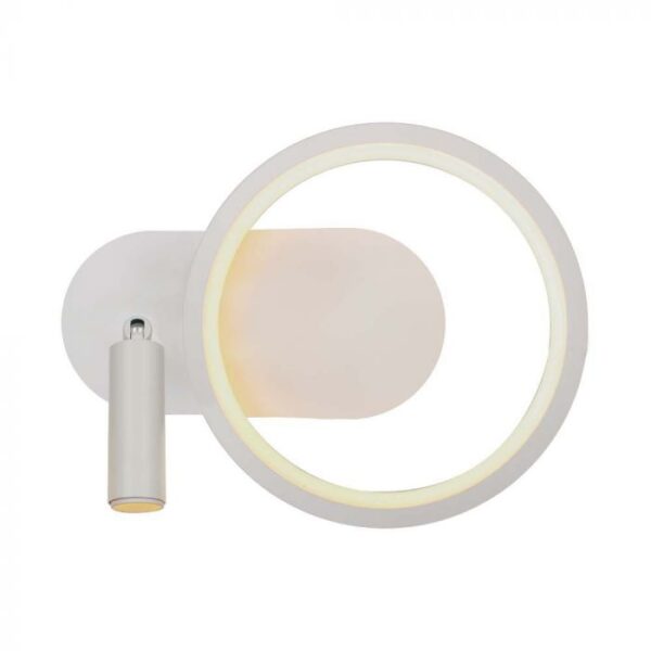 14W LED sieninis šviestuvas, baltas, 4000K