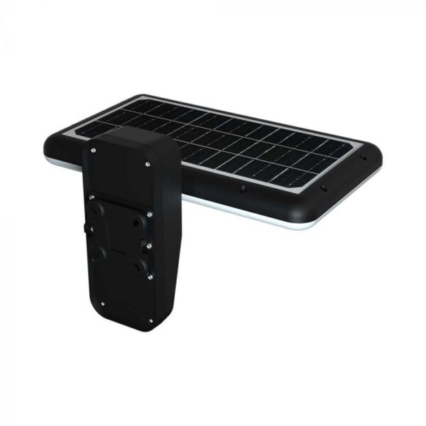 15W LED paviršinis šviestuvas su saulės baterija ir judesio davikliu, juodas, 4000/6000K - Image 9