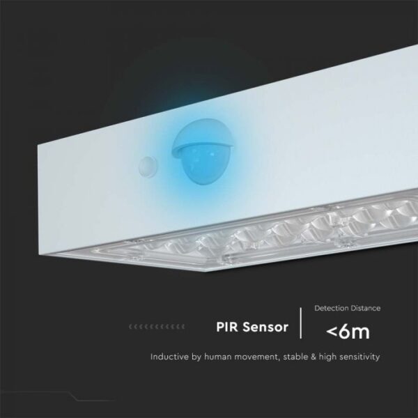 3W LED paviršinis šviestuvas su saulės baterija ir judesio davikliu, baltas, 3000/4000K - Image 6