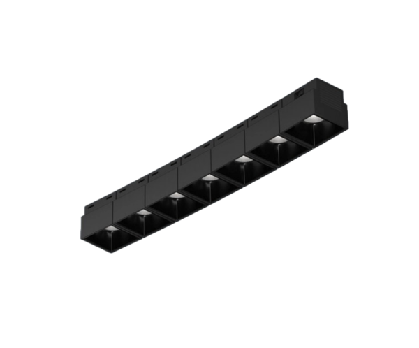 9W LED šviestuvas į magnetines sistemas INSIGHT R, juodas, 3000K