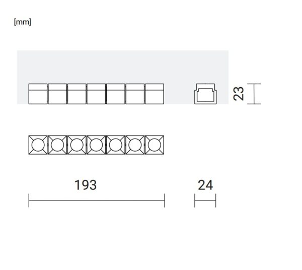 9W LED šviestuvas į magnetines sistemas INSIGHT R, baltas, 3000K, 30°