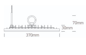 200W LED UFO šviestuvas, juodas, 4000K, IP65, 63200NA/C - Image 3