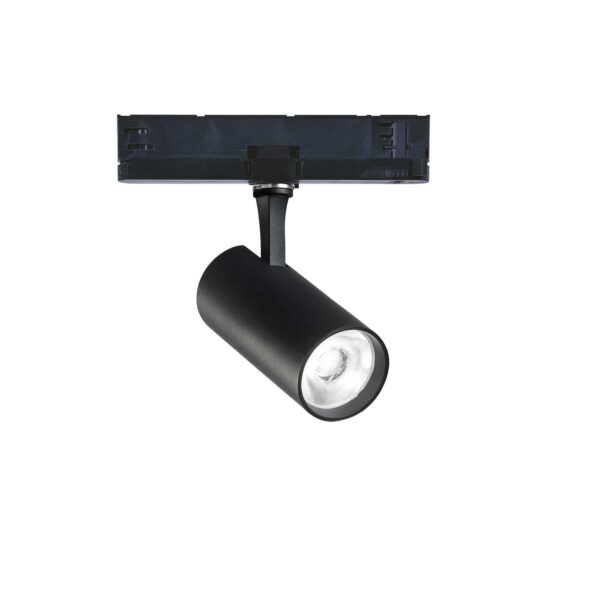 15W LED akcentinis šviestuvas į bėgelius FOX, juodas, 3000K, DALI