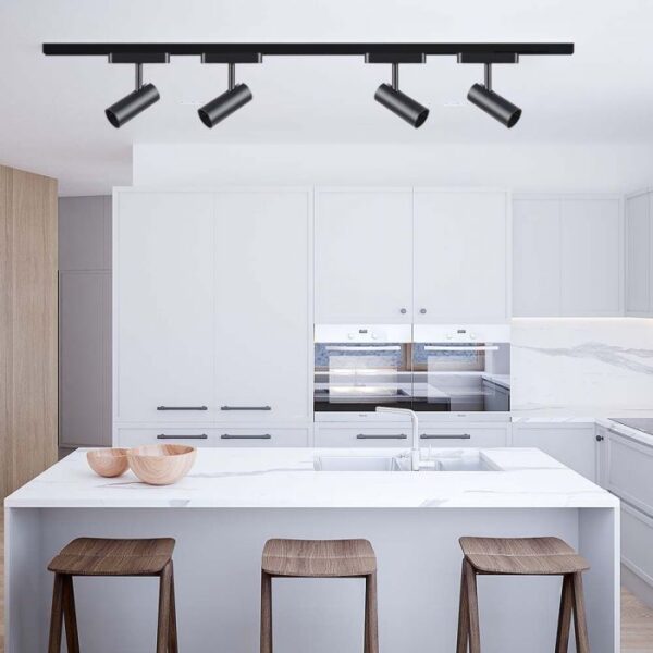 11W LED akcentinis šviestuvas į magnetinius bėgelius, juodas, 4000K - Image 2
