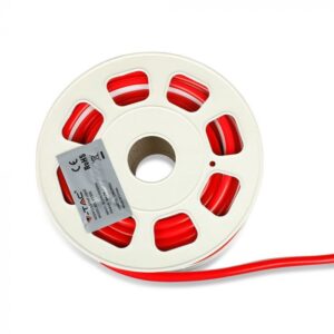 8W/m NEON FLEX LED juosta, raudona, 24V, 10m ritė