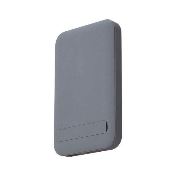 Išorinė baterija (power bank), 10000mAh, pilkos spalvos, su belaidžio krovimo funkcija - Image 6