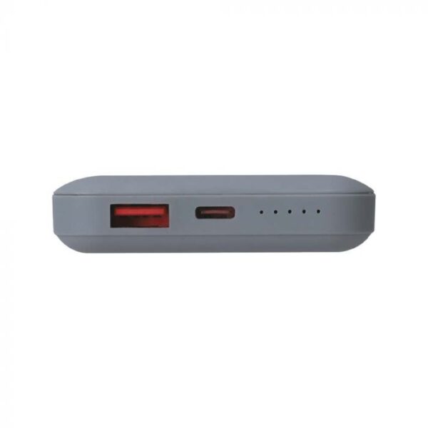 Išorinė baterija (power bank), 10000mAh, pilkos spalvos, su belaidžio krovimo funkcija - Image 8
