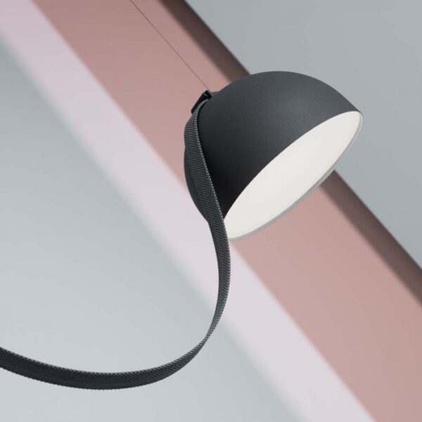 20W LED pakabinamas šviestuvas, juodu korpusu, 3000K, tvirtinamas ant magnetinio 48V dirželio - Image 5