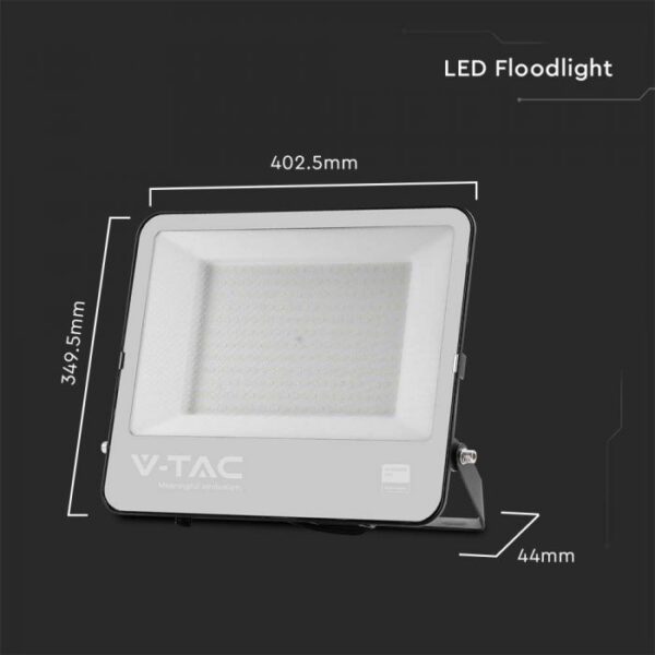 200W LED prožektorius, juodu korpusu, 6500K, SAMSUNG CHIP - Image 3