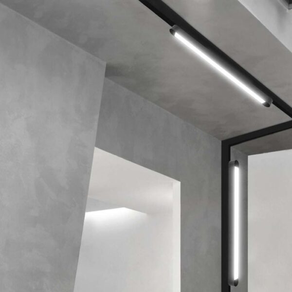 18W LED šviestuvas į magnetinius bėgelius ULTRA THIN, juodas, 6400K - Image 3