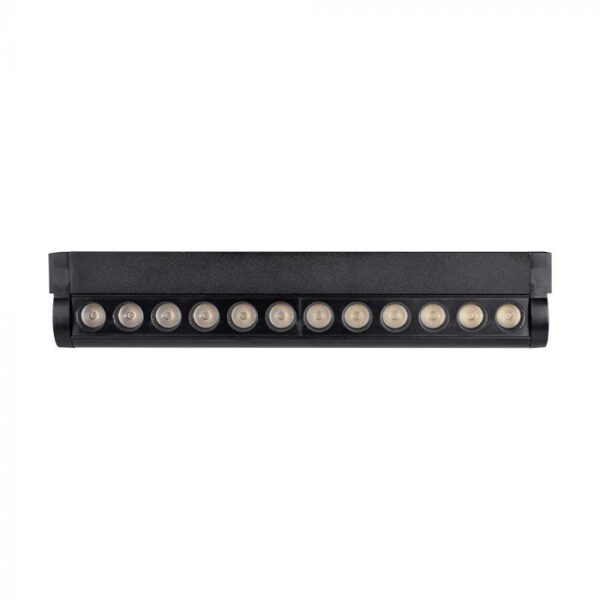 12W LED šviestuvas į magnetinius bėgelius, juodas, 4000K, pakreipiamas - Image 2
