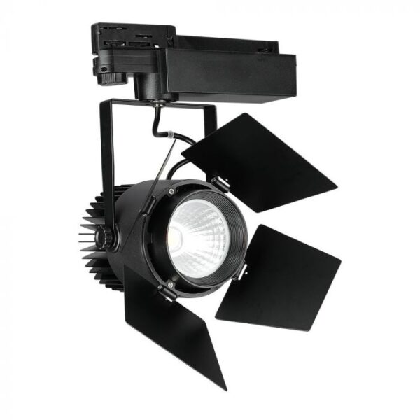 33W LED šviestuvas į 3 fazių bėgelius, juodas, 4000K, SAMSUNG LED chip
