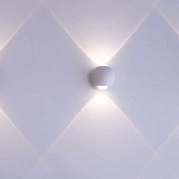 2W LED sieninis šviestuvas, baltas, 4000K, IP54 - Image 2