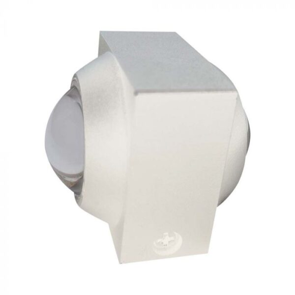 2W LED sieninis šviestuvas, baltas, 3000K, IP54