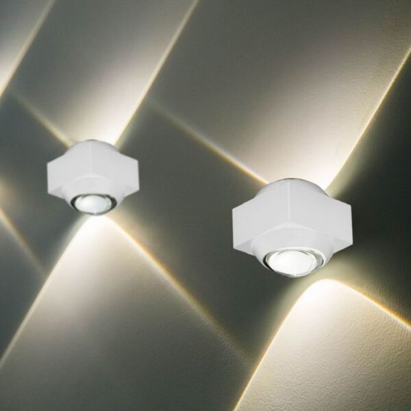 2W LED sieninis šviestuvas, baltas, 3000K, IP54 - Image 2