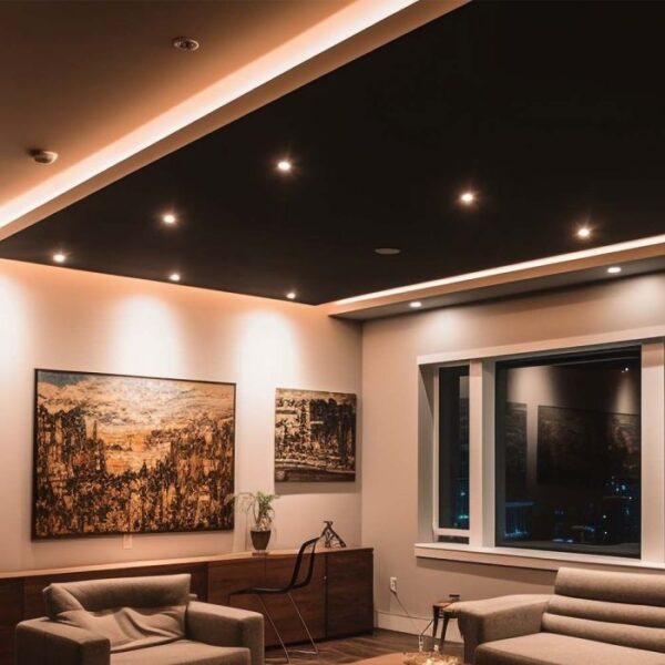 18W LED modulis/įleidžiamas šviestuvas, juodas, 6400K - Image 2