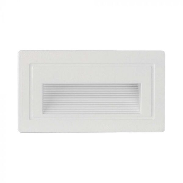 3W LED įleidžiamas šviestuvas laiptams, baltas, 3000K, IP65