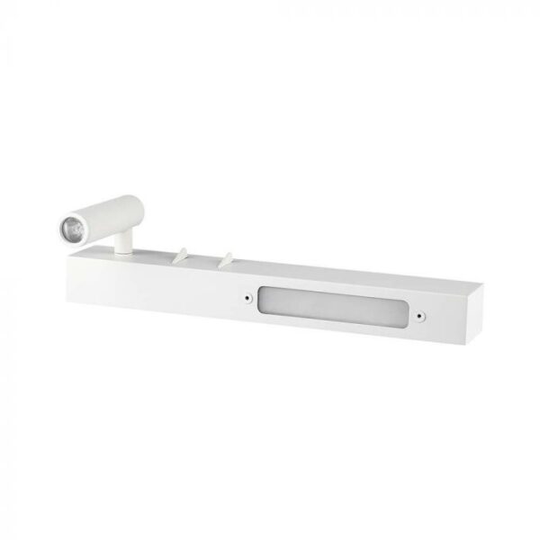 9W LED sieninis šviestuvas, baltas, 3000K