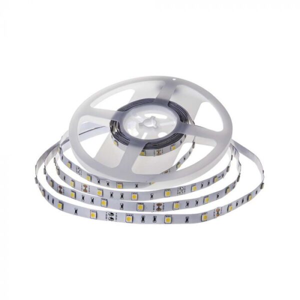 6W/m LED juosta, 30LED/m, 12V, 3000K, IP20, 5 metrų ritė - Image 2