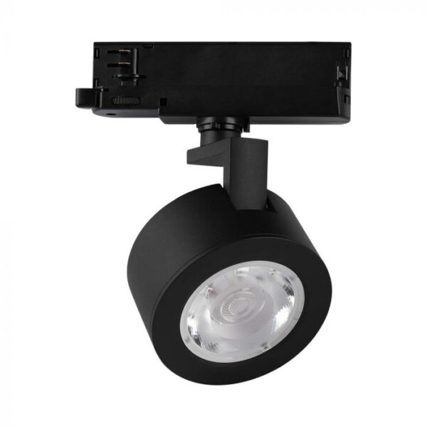 30W LED šviestuvas į bėgelius, juodas, 3000/4000/6400K