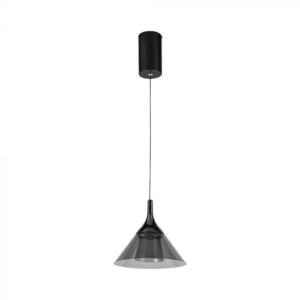 9W LED pakabinamas šviestuvas, juodas, 3000K