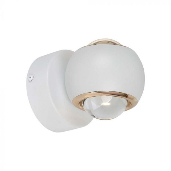 10W LED sieninis šviestuvas, baltas, 3000K, šviečia į viršų ir į apačią