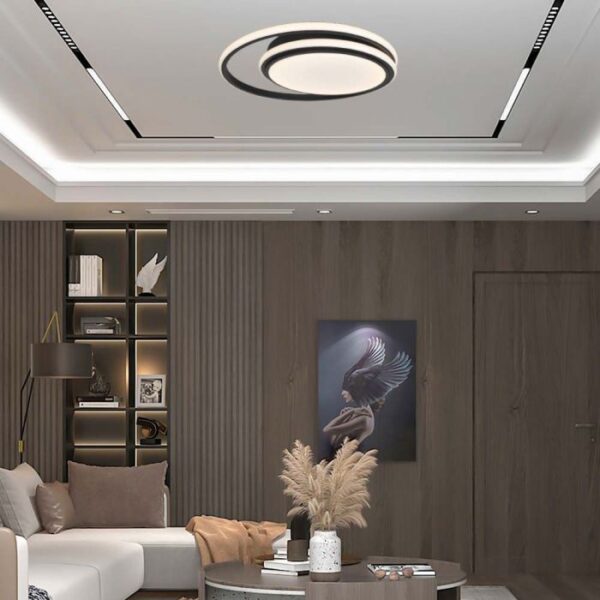 24W LED paviršinis šviestuvas, juodas, 4000K - Image 2