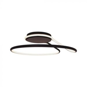 24W LED paviršinis šviestuvas, juodas, 4000K