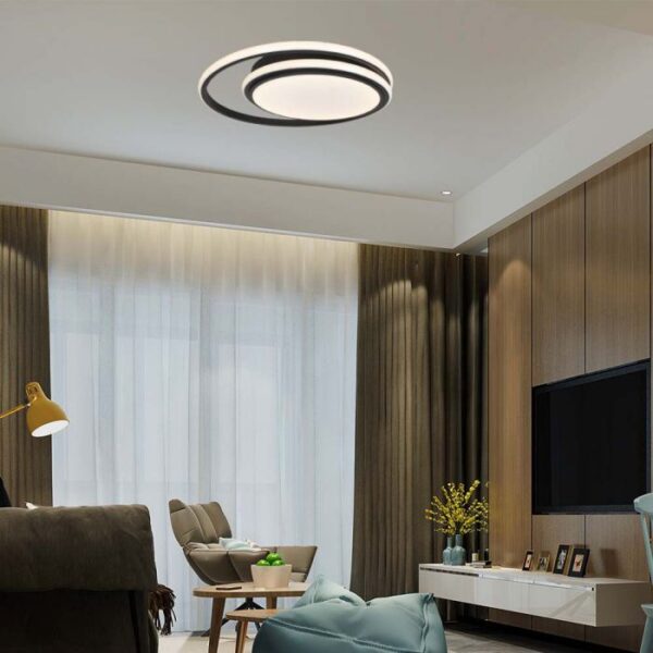 38W LED paviršinis šviestuvas, juodas, 4000K - Image 3