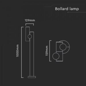 4W LED pastatomas lauko šviestuvas, baltas, 3000K