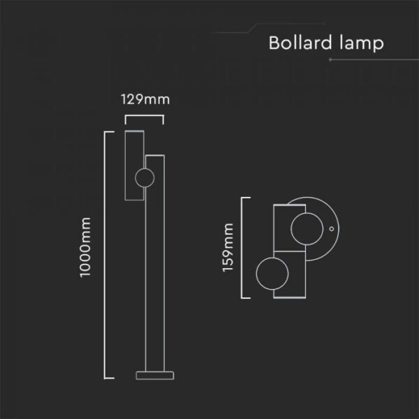 4W LED pastatomas lauko šviestuvas, baltas, 4000K