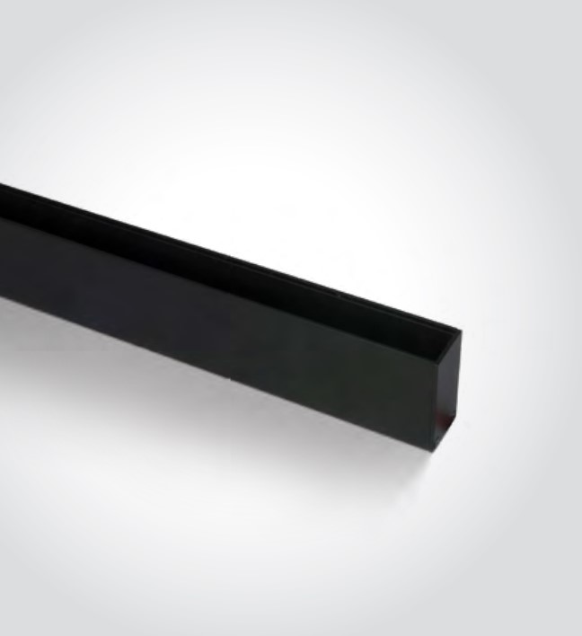 Magnetinių sistemų bėgelis MIDI, juodas, 2m, 42002B/B - Image 3