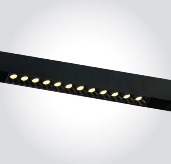 12W LED šviestuvas į magnetines sistemas ONELIGHT MINI/MIDI, juodas, 3000K