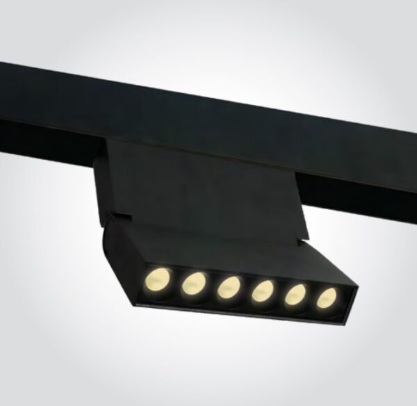 10W LED šviestuvas į magnetines sistemas ONELIGHT MINI/MIDI, juodas, 3000K