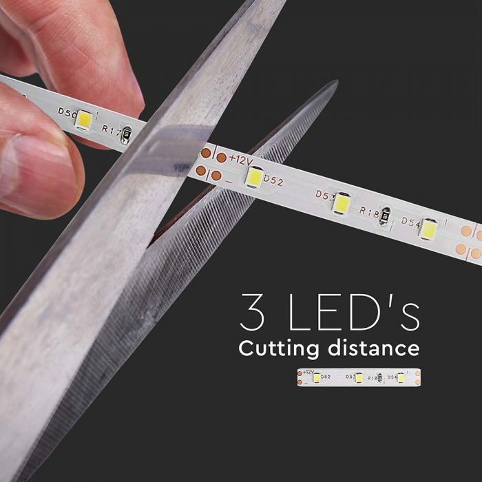 4,2W/m LED juosta, 60LED/m, 12V, 6500K, 5m ritė