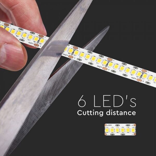 18W/m LED juosta, 24V, 240LED/m, 3000K, SAMSUNG LED chip, CRI95, 10m ritė - Image 2