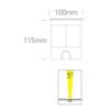 3W LED įleidžiamas į žemę lauko šviestuvas, plieno sp., 3000K, IP67, reguliuojamas šviesos kampas - Image 4