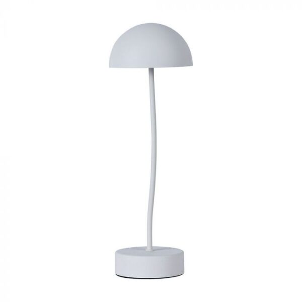 3W LED įkraunamas stalo šviestuvas, baltas, 3000K, dimeriuojamas