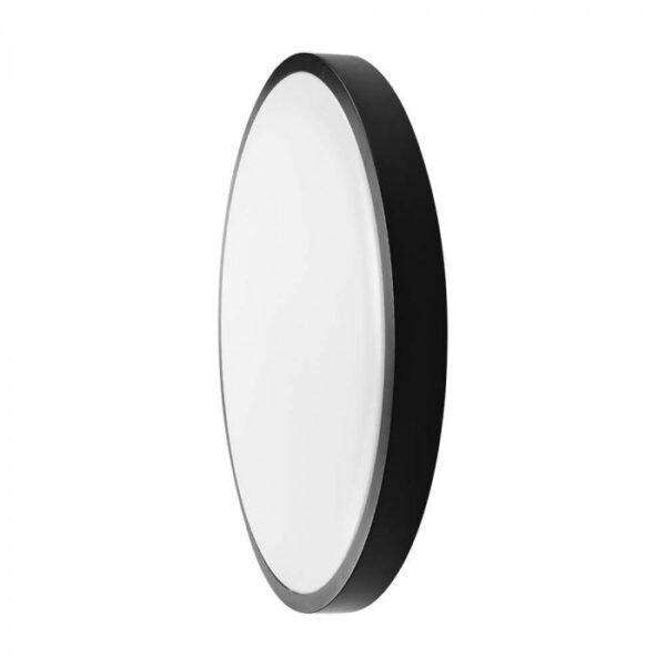 36W LED paviršinis šviestuvas, juodu korpusu, 4000K, IP44, su judesio davikliu - Image 2