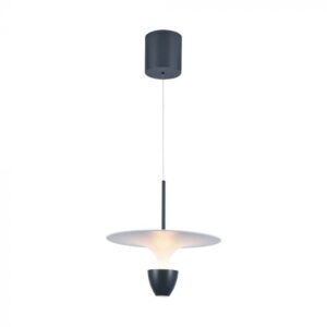9W LED pakabinamas šviestuvas, baltos/pilkos sp., 3000K